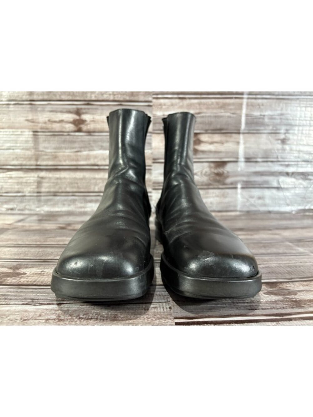 Gucci Web Accent Leather Chelsea Boots size 6.5 color Black - Picture 2 of 9